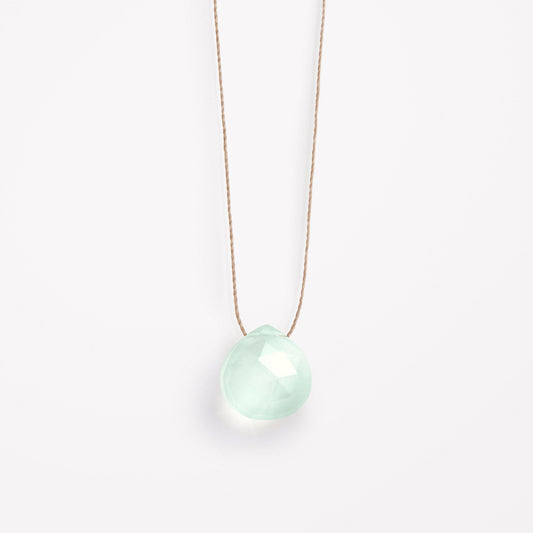 Wanderlust Life Fine Cord Necklace - Chalcedony - Seaglass Wanderlust Life The White Room