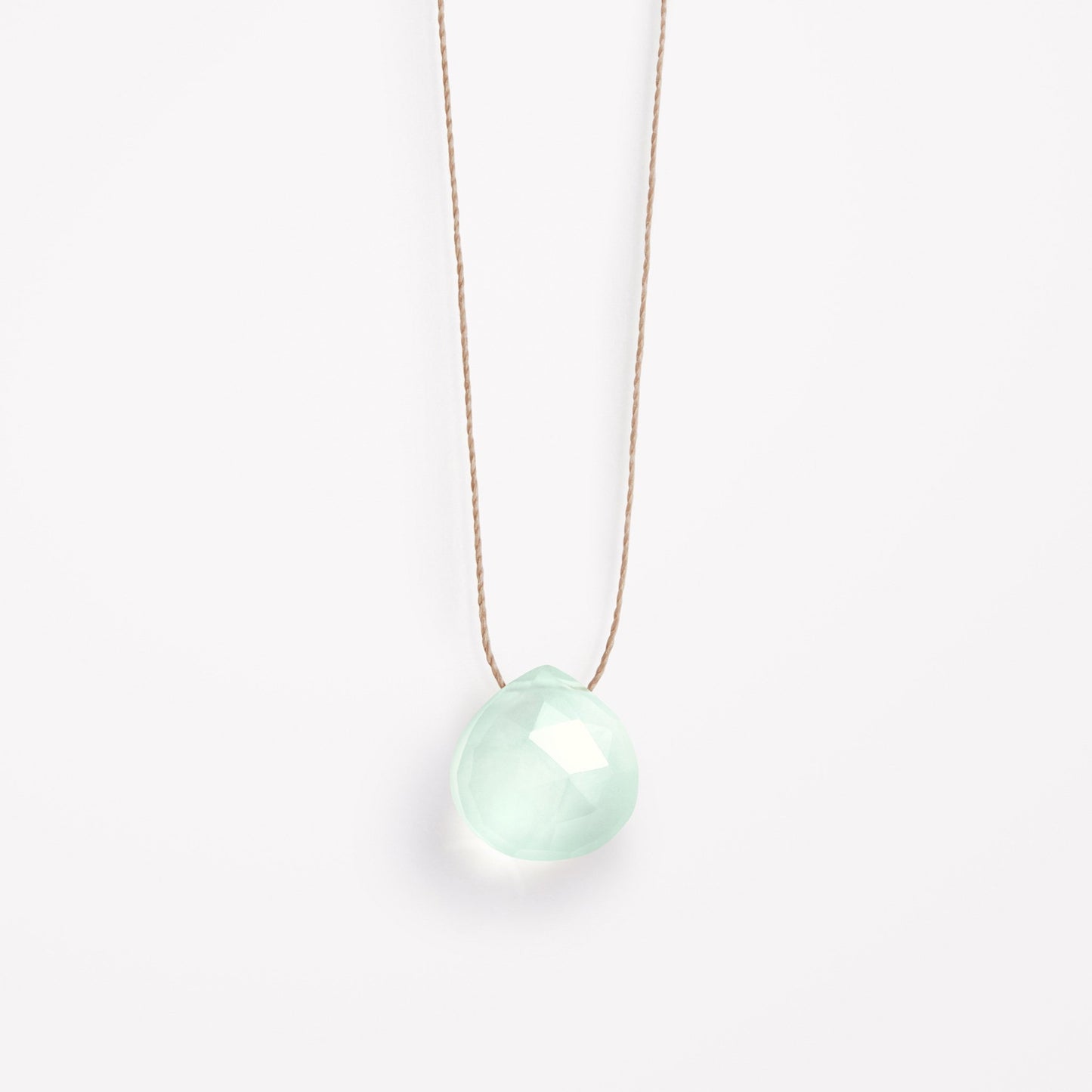 Wanderlust Life Fine Cord Necklace - Chalcedony - Seaglass Wanderlust Life The White Room