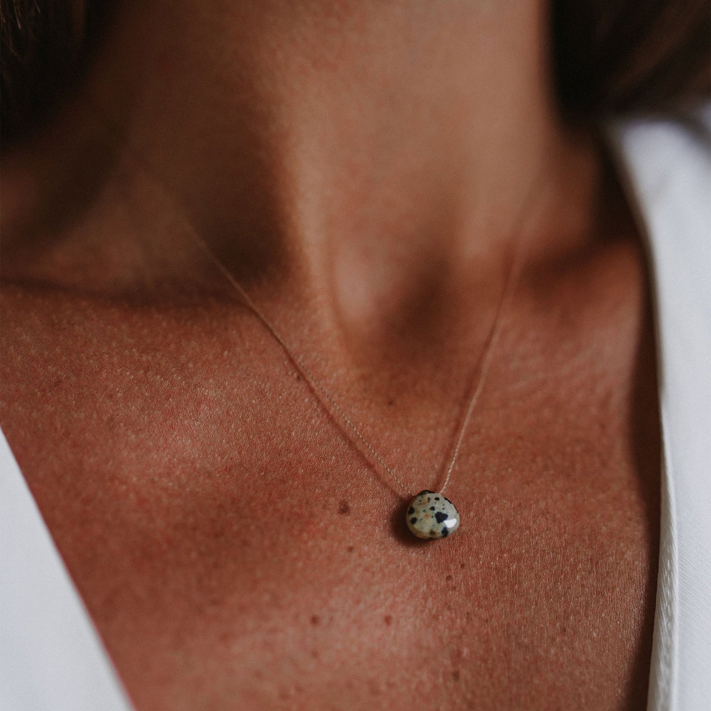 Wanderlust Life - Fine Cord Necklace - Dalmatian Jasper Wanderlust Life The White Room