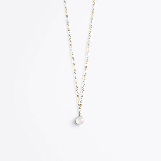 Wanderlust Life - Fine Gold Chain Necklace - Moonstone Wanderlust Life The White Room